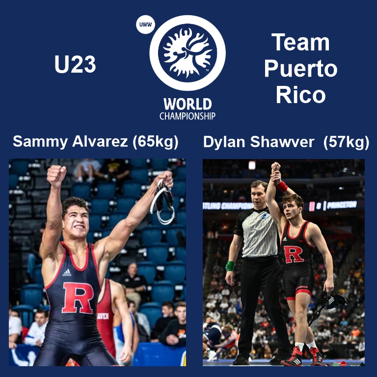Dylan Shawver (57 kg) & Sammy Alvarez (65 kg) for qualifying for U23 Worlds with Team Puerto Rico