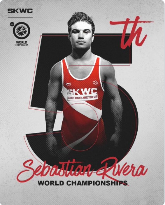 Sebastian Rivera Takes 5th in UWW Senior World Championship Scarlet